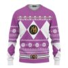 3d Mighty Morphin Pink Power Rangers Christmas Jumper For Christmas Ugly Sweater - Narides