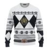 3d Mighty Morphin White Power Rangers Christmas Jumper Limited Ugly Sweater - Narides