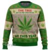 420 Cannabis Marijuana Lit This Year Weed Christmas Ugly Sweater - Narides