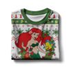 Personalized Ariel The little mermaid Disney Princess Christmas Ugly Sweater - Narides