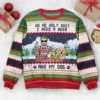 Ho Ho Holy I Need A Beer Bourbon Wine And My Dog - Personalized Ugly Sweater | Holiday Jumper – Narides