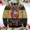 Aint No Laws When You Drink Bacardi With Claus Christmas Ugly Sweater - Narides