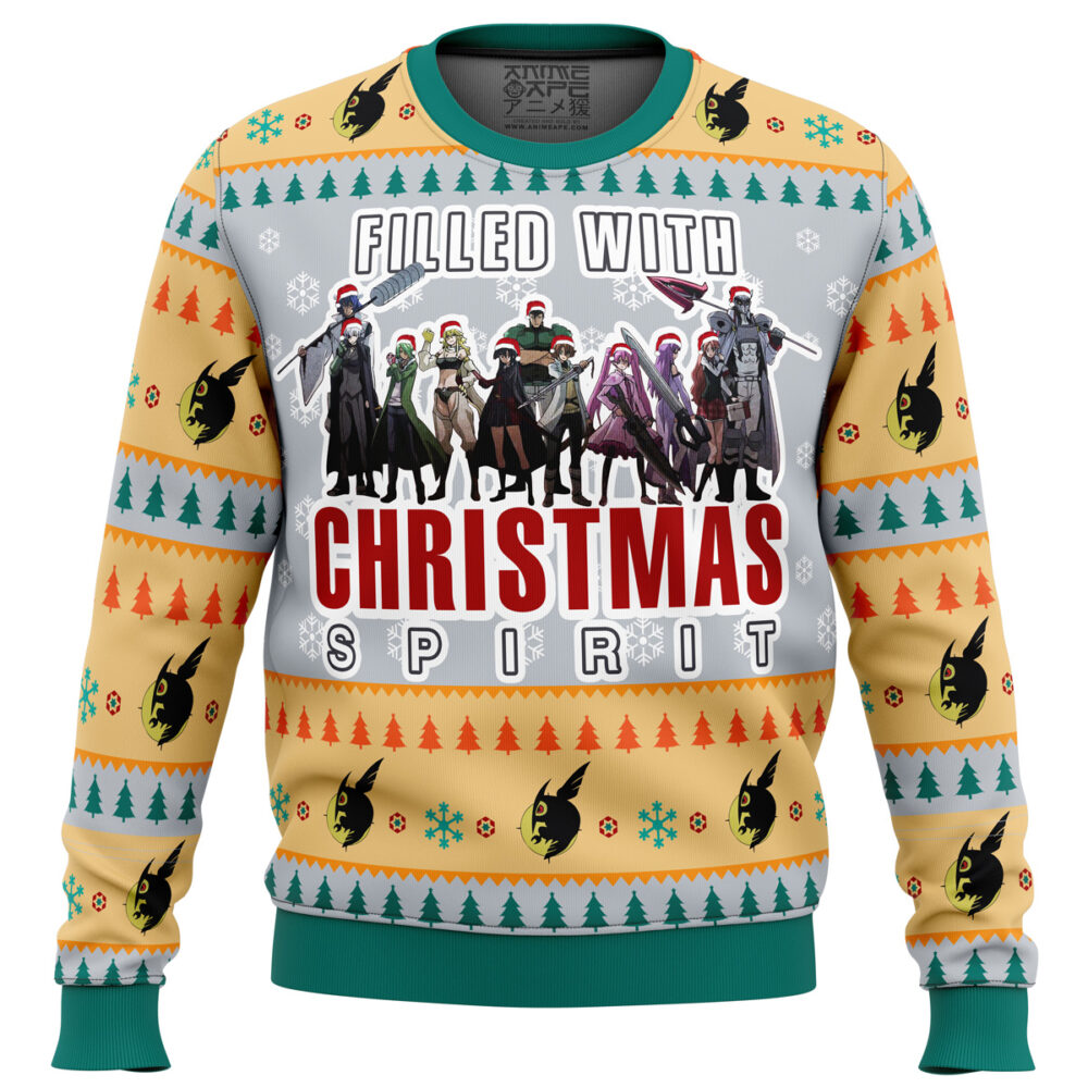 Akame ga Kill Night Raid Ugly Christmas Sweater - Holiday Jumper Sweatshirt - Narides