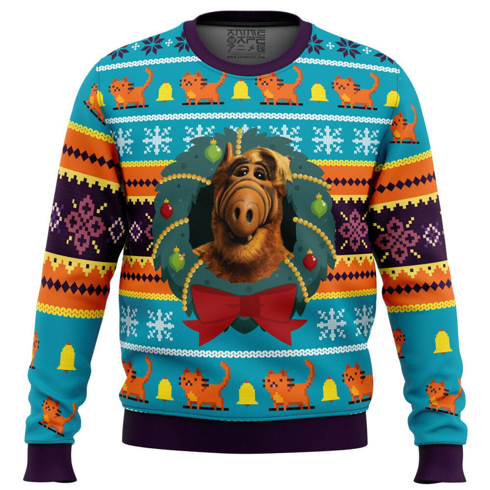 Alf Ugly Christmas Sweater - Holiday Jumper Sweatshirt - Narides