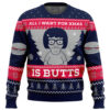 All I Want For Xmas is Butts Bob's Burgers Ugly Christmas Sweater - Holiday Jumper Sweatshirt - Narides