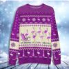 Alzheimer Flamingo I Am Dreaming Of Purple Christmas Ugly Sweater - Narides