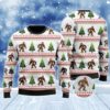 Amazing Bigfoot Christmas Tree Limited Ugly Sweater - Narides