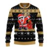 Anaheim Ducks Dabbing Santa Claus Party Ideas Christmas Jumper Ugly Sweater - Narides