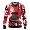 Animal Van Halen Guitar Christmas Jumper Ugly Sweater - Narides