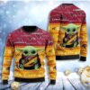 Arizona Cardinal Baby Yoda For American Football Fans Christmas Awesome Ugly Sweater - Narides