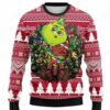 Arizona Cardinals Grinch Hug Christmas Ugly Sweater - Narides