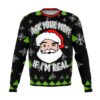 Ask Your Mom If Im Real Santa Christmas Limited Ugly Sweater - Narides