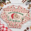 Ask Your Mom If Im Real Santa Claus Christmas Us3203 Awesome Ugly Sweater - Narides