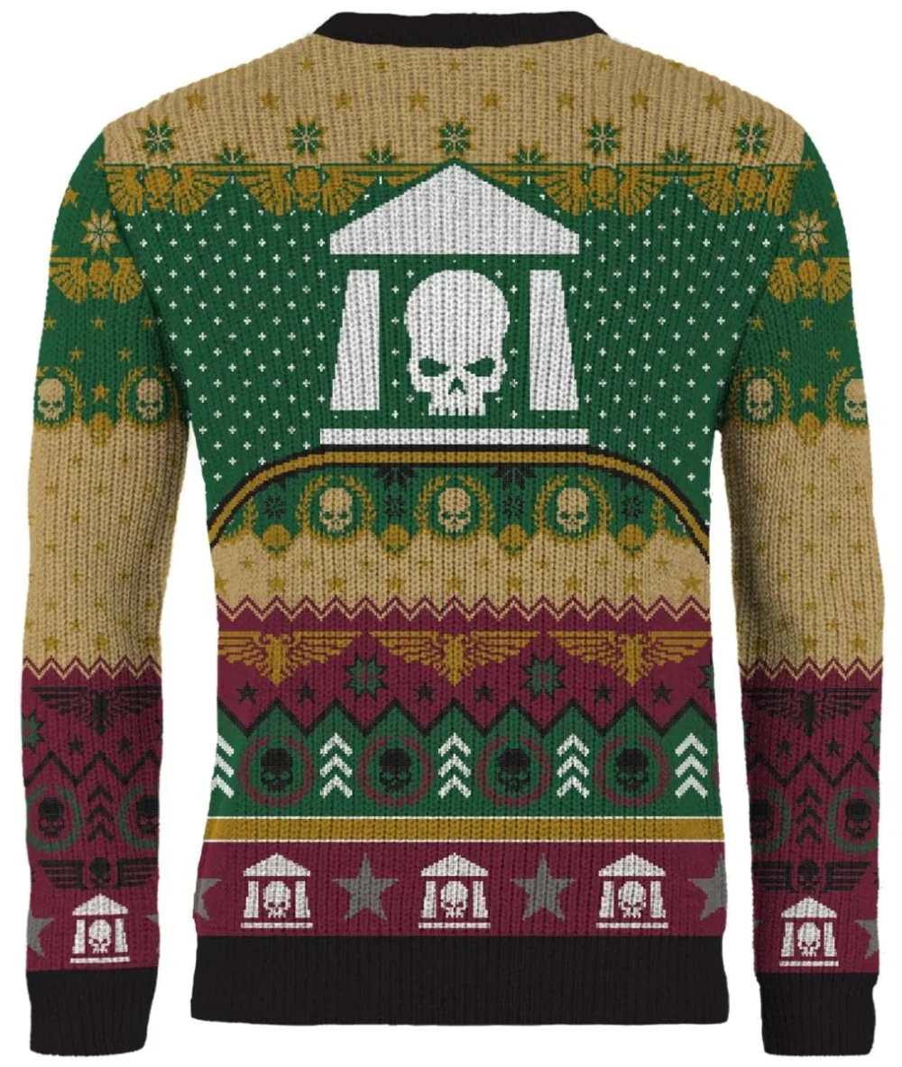 Warhammer 40k Astra Militarum Ugly Christmas Sweater | Holiday Jumper – Narides