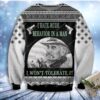 Augustus Gus Mccrae Lonesome Dove I Hate Rude Behavior In A Man Christmas Limited Ugly Sweater - Narides