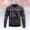 Autism Christmas Awesome Ugly Sweater - Narides