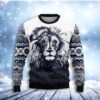 Awesome Lion Christmas Limited Ugly Sweater - Narides