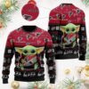 Baby Yoda Atlanta Falcons Nfl Christmas Awesome Ugly Sweater - Narides