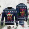 Baby Yoda New England Patriots Christmas Ugly Sweater - Narides