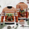 Baby Yoda Texas Longhorns Football Christmas Ugly Sweater - Narides