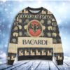 Bacardi Rum Snowflake Christmas Ugly Sweater - Narides