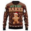 Baking Lets Get Baked Ty1310 Party Ideas Christmas Jumper Ugly Sweater - Narides