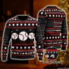 Baseball Balls Christmas Us1951 Awesome Ugly Sweater - Narides