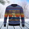 Baseball Jesus Save Christmas Awesome Ugly Sweater - Narides