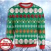 Baseball Pattern Santa Claus Christmas Awesome Ugly Sweater - Narides