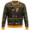 Beavis and Butthead Rock On Ugly Christmas Sweater - Holiday Jumper Sweatshirt - Narides