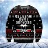 Because Was Inverted Knitting Pattern For Christmas Ugly Sweater - Narides