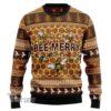 Bee Merry Christmas Jumper Limited Ugly Sweater - Narides