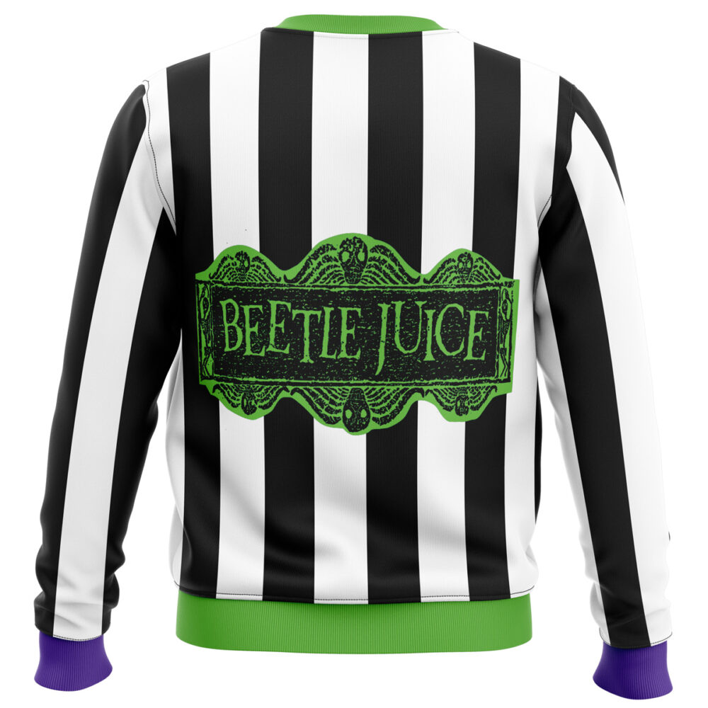 Beetle Juice Ugly Christmas Sweater - Holiday Jumper Sweatshirt - Narides