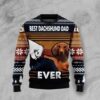 Best Dachshund Dad Ever Christmas Limited Ugly Sweater - Narides