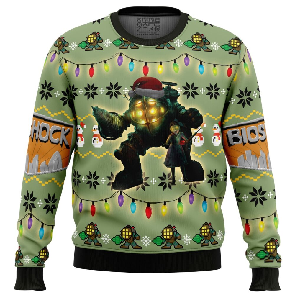 Big Daddy Bioshock Ugly Christmas Sweater - Holiday Jumper Sweatshirt - Narides