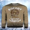 Bigfoot Hide And Seek Champion Christmas Limited Ugly Sweater - Narides