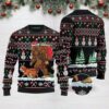 Bigfoot Santa And English Bulldog Christmas Awesome Ugly Sweater - Narides