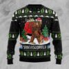 Bigfoot Santaquatch Christmas Limited Ugly Sweater - Narides