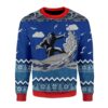 Bigfoot Surfing Christmas Us3407 Ugly Sweater - Narides