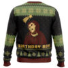 Birthday Boy The Ruined Fresco Of Jesus Ugly Christmas Sweater - Holiday Jumper Sweatshirt - Narides