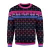 Bisexual Pride Flag Christmas Awesome Ugly Sweater - Narides