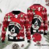 Black And White Border Collie Christmas Us1916 Ugly Sweater - Narides