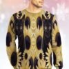 Black Cat And Sunflower Christmas Awesome Ugly Sweater - Narides