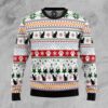 Black Cat Pattern Christmas Limited Ugly Sweater - Narides