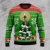 Black Cat Pine Christmas Limited Ugly Sweater - Narides