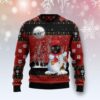 Black Cat Snowman Christmas Limited Ugly Sweater - Narides