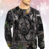 Black German Shepherd Kvh Christmas Limited Ugly Sweater - Narides