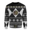 Black Power Rangers Christmas Ugly Sweater - Narides