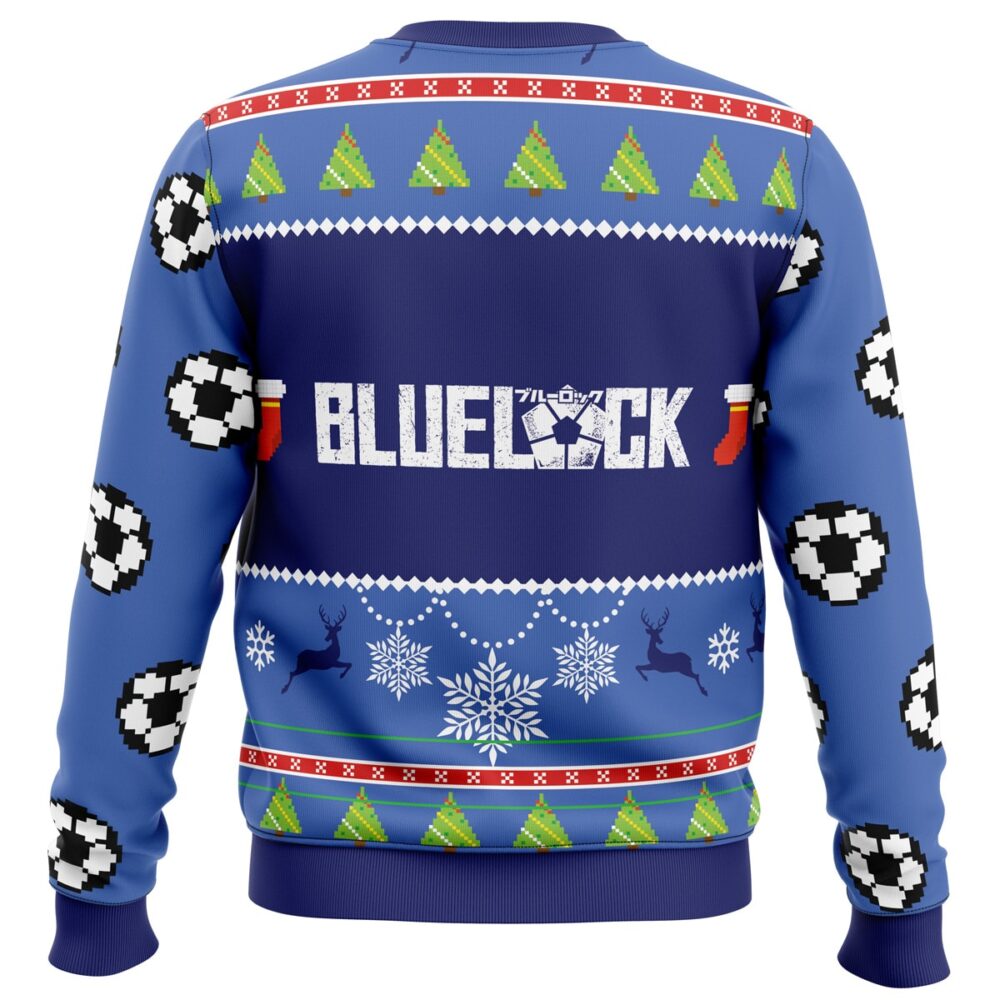 Blue Lock Ugly Christmas Sweater - Holiday Jumper Sweatshirt - Narides