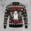 Boo Beer Im Just Here For The Boos Christmas Awesome Ugly Sweater - Narides